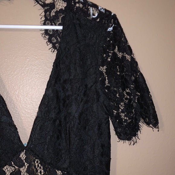 Lulus Black Lace Midi Dress - Picture 5 of 6